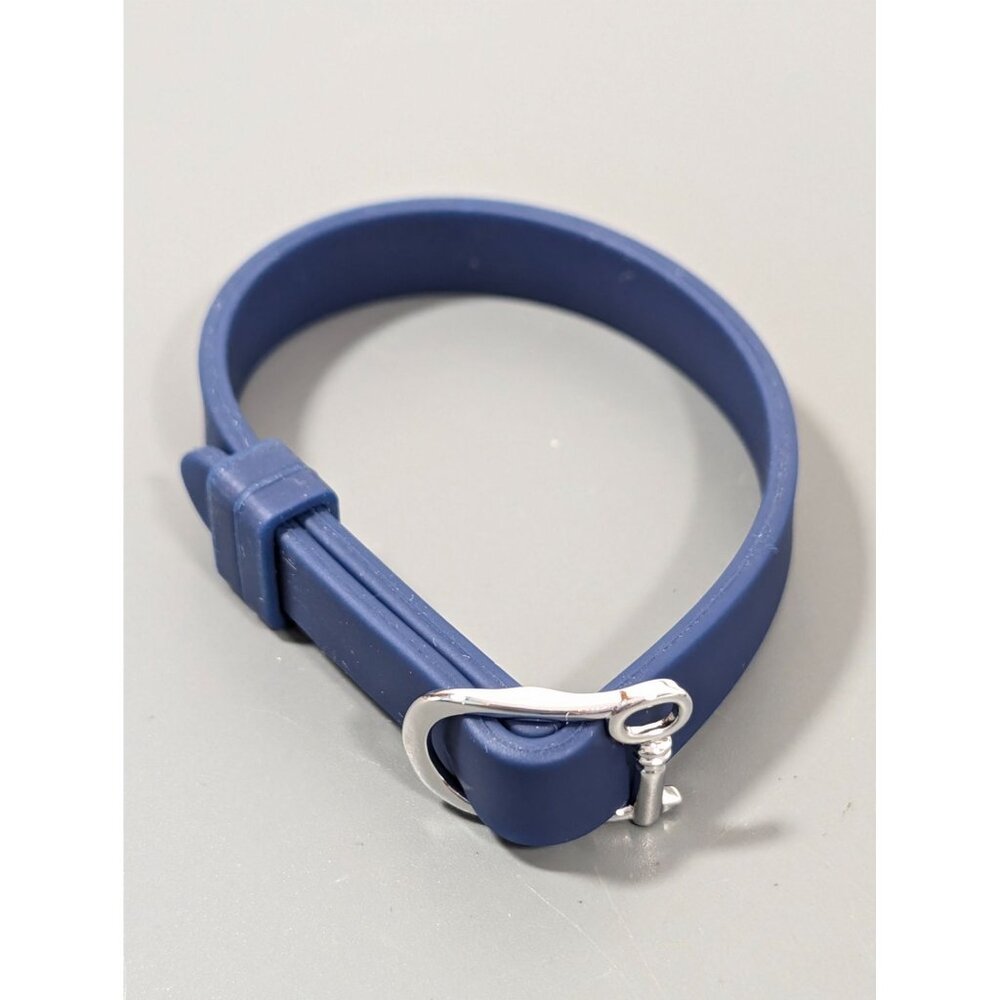 Keep Collective Navy Blue Silicone Jelly Adjustable Bracelet for‎ Charms